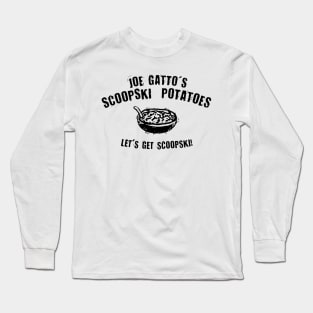 Scoopski Potatoes Black Text Long Sleeve T-Shirt